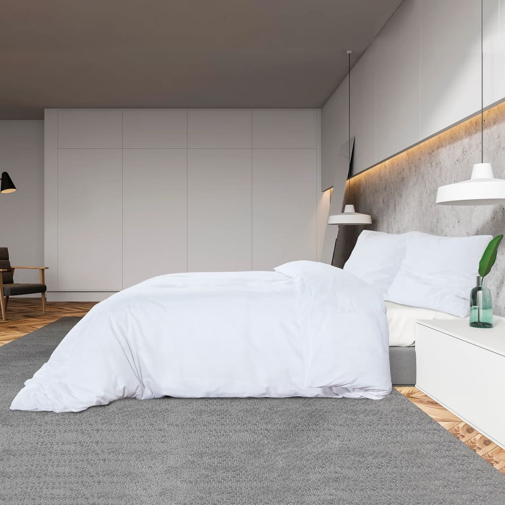 Dekbedovertrekset lichtgewicht 200x200 cm microvezel wit is nu te koop bij PeponiXL, paradijselijk wonen!