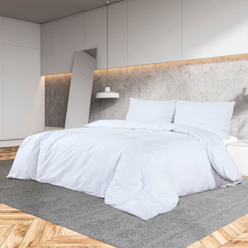 Dekbedovertrekset lichtgewicht 200x200 cm microvezel wit is nu te koop bij PeponiXL, paradijselijk wonen!