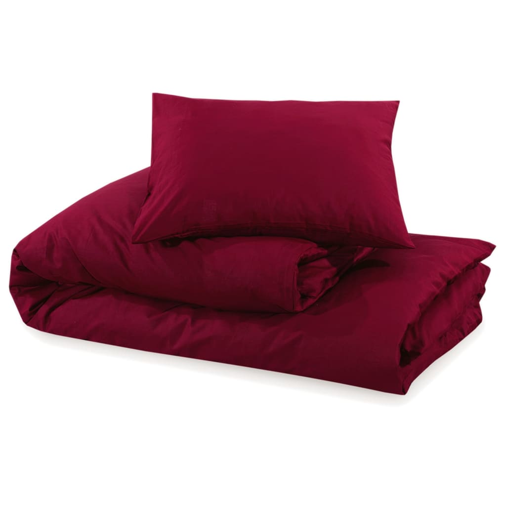 Dekbedovertrekset lichtgewicht 200x200 cm microvezel bordeaux is nu te koop bij PeponiXL, paradijselijk wonen!