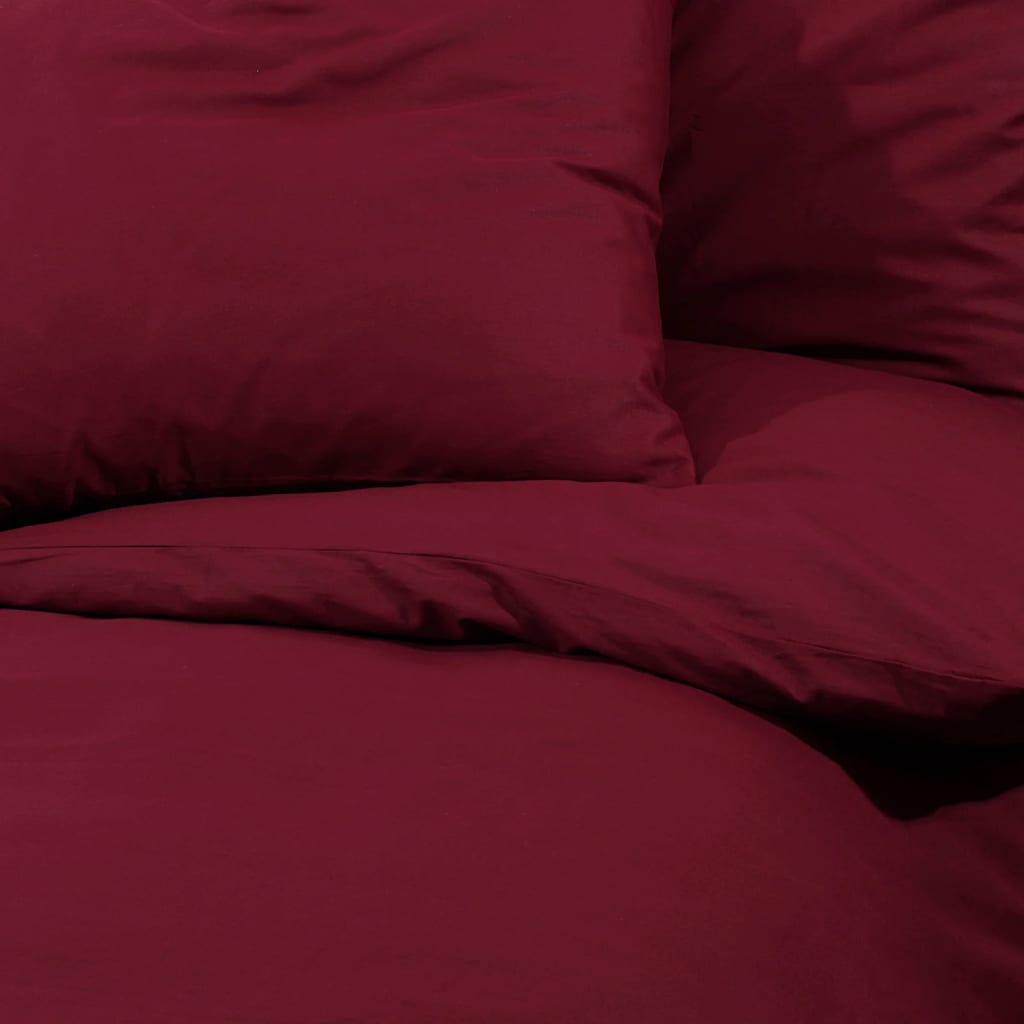 Dekbedovertrekset lichtgewicht 200x200 cm microvezel bordeaux is nu te koop bij PeponiXL, paradijselijk wonen!
