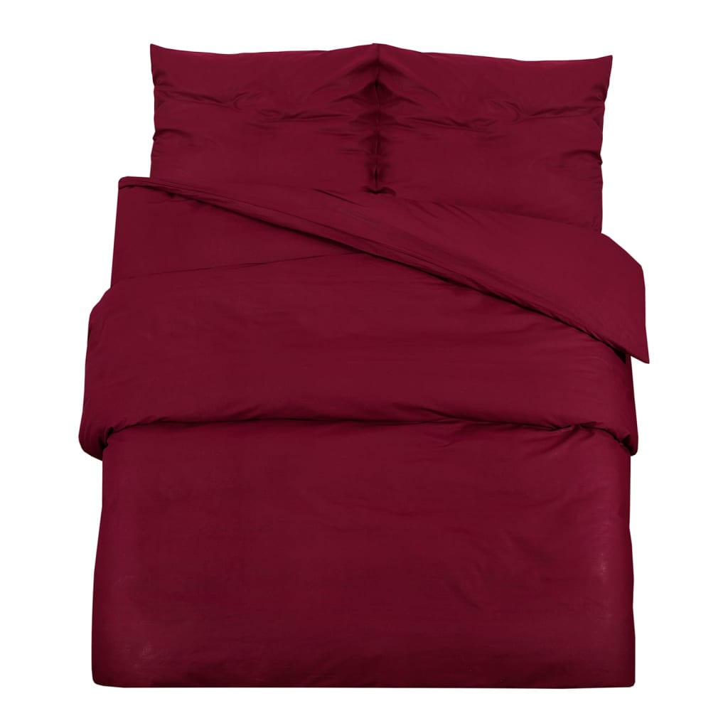 Dekbedovertrekset lichtgewicht 200x220 cm microvezel bordeaux is nu te koop bij PeponiXL, paradijselijk wonen!
