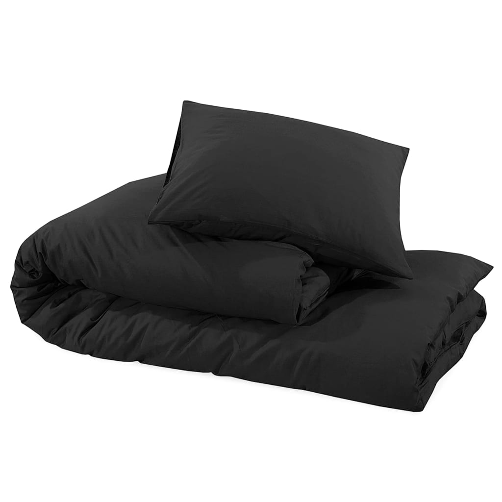 Dekbedovertrekset 240x220 cm katoen zwart is nu te koop bij PeponiXL, paradijselijk wonen!