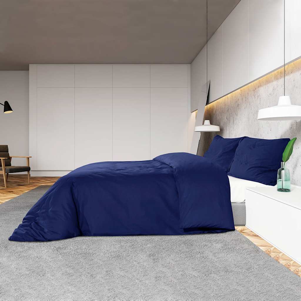 Dekbedovertrekset 240x220 cm katoen marineblauw is nu te koop bij PeponiXL, paradijselijk wonen!