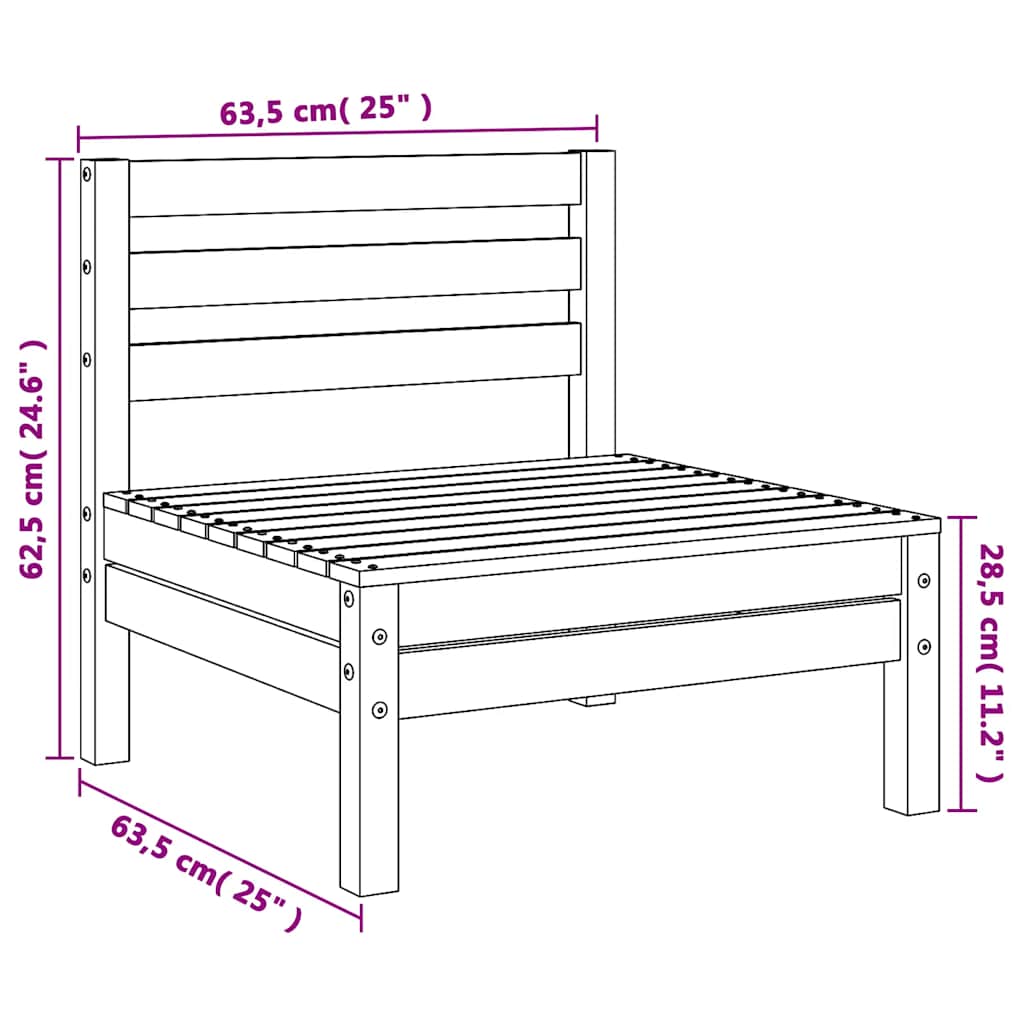 Tuinmiddenbanken 2 st massief grenenhout grijs is nu te koop bij PeponiXL, paradijselijk wonen!