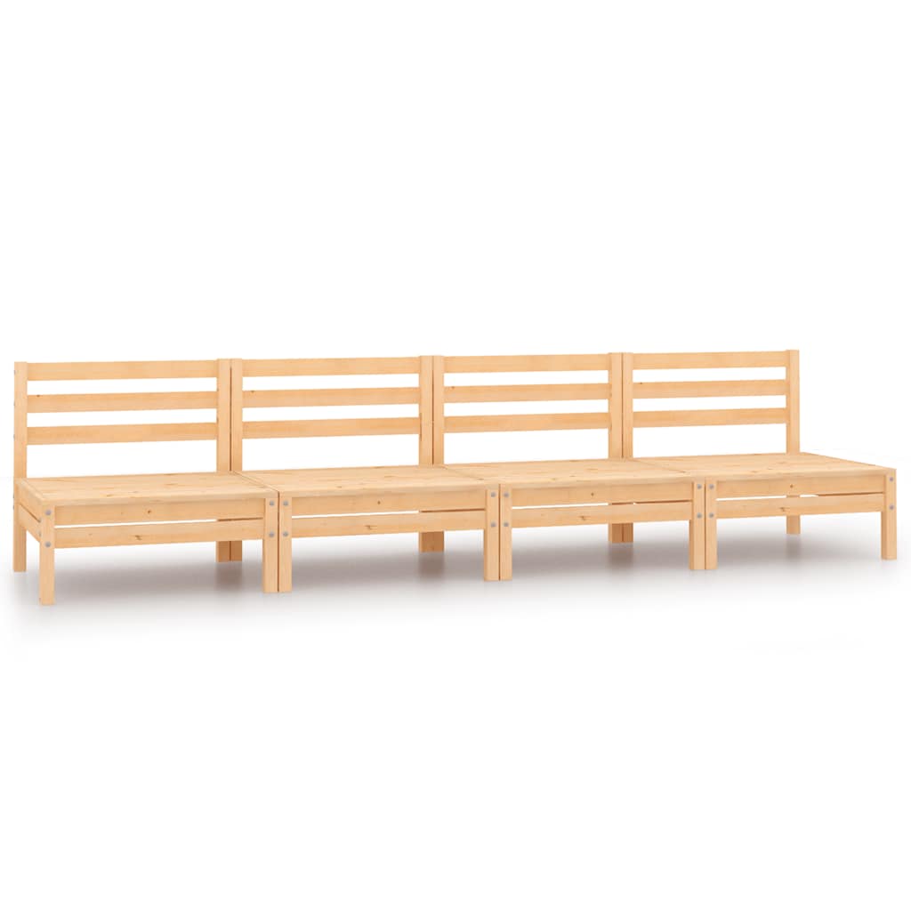 Tuinmiddenbanken 4 st massief grenenhout is nu te koop bij PeponiXL, paradijselijk wonen!