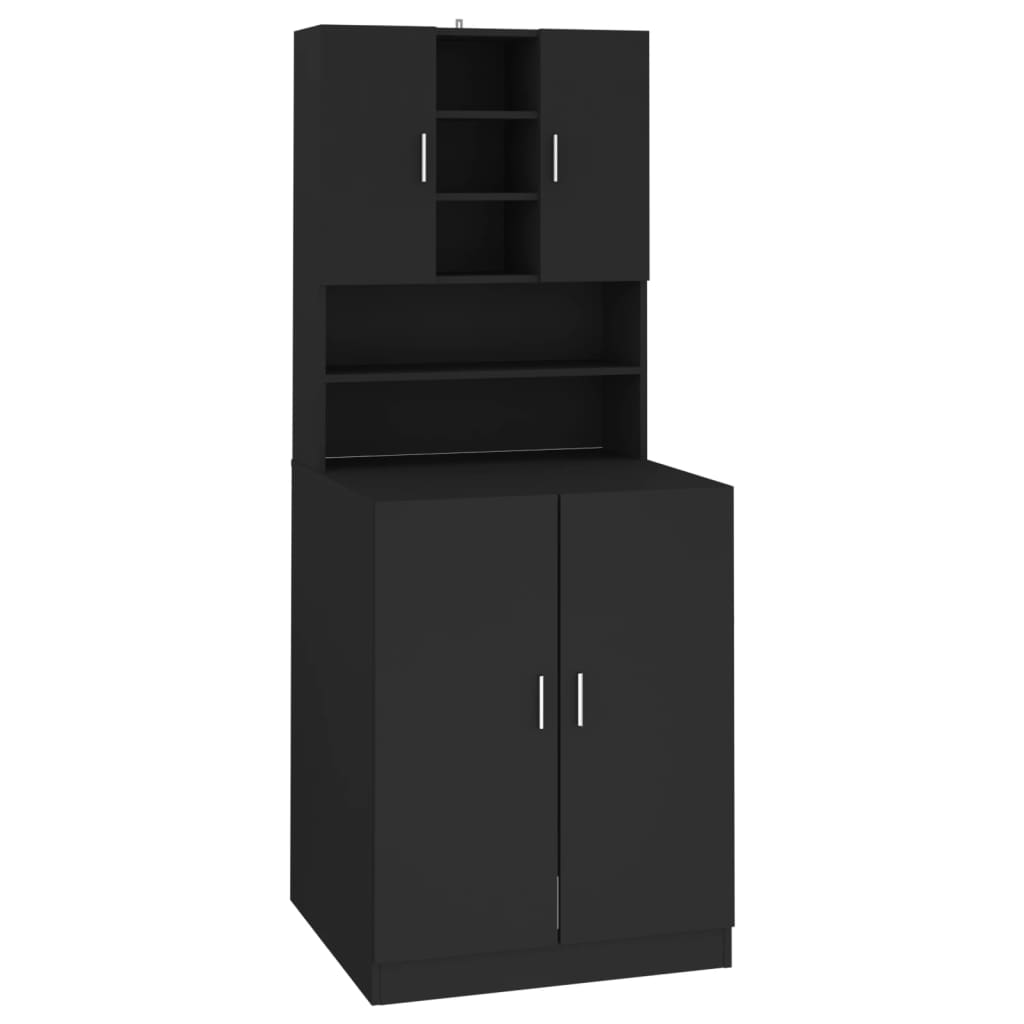 Wasmachinekast zwart is nu te koop bij PeponiXL, paradijselijk wonen!