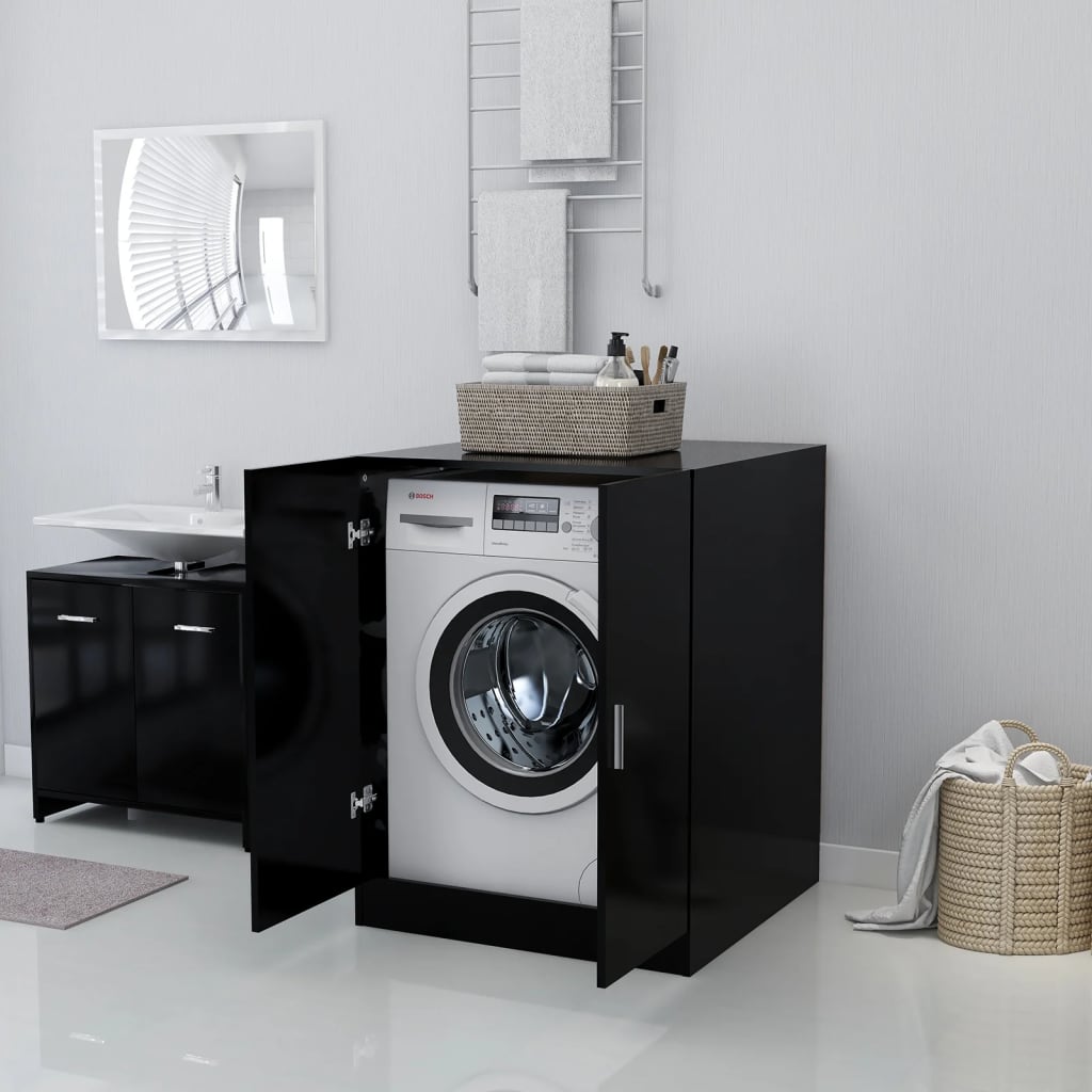 Wasmachinekast zwart is nu te koop bij PeponiXL, paradijselijk wonen!