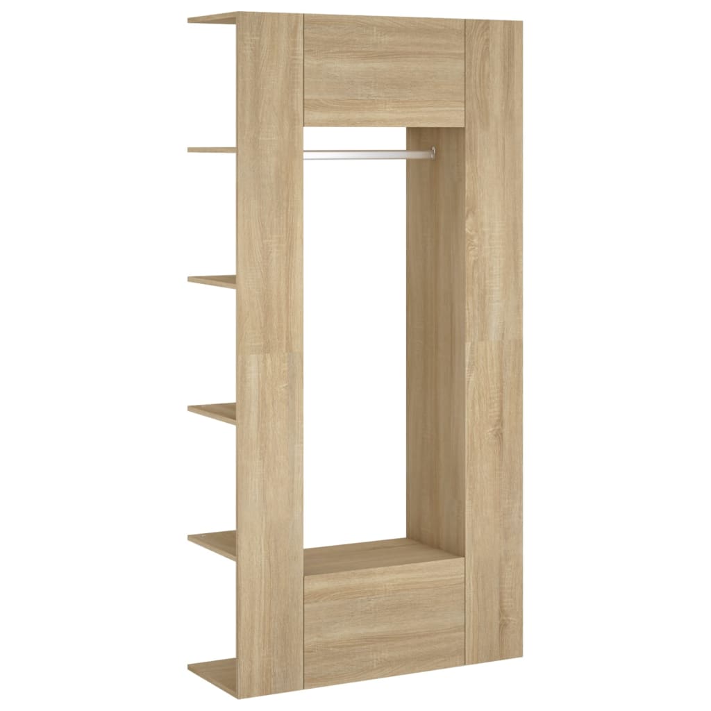 Gangkasten 2 st bewerkt hout sonoma eikenkleurig is nu te koop bij PeponiXL, paradijselijk wonen!