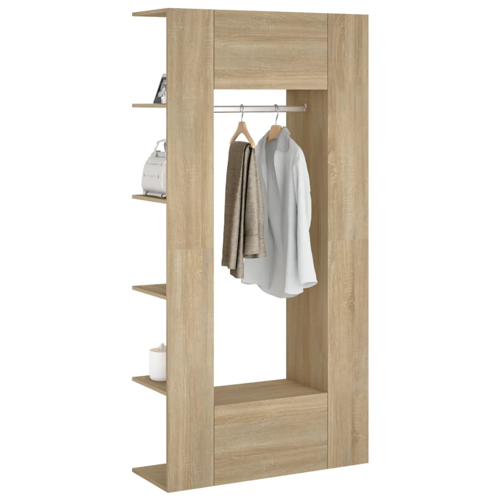 Gangkasten 2 st bewerkt hout sonoma eikenkleurig is nu te koop bij PeponiXL, paradijselijk wonen!