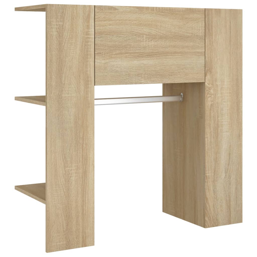 Gangkasten 2 st bewerkt hout sonoma eikenkleurig is nu te koop bij PeponiXL, paradijselijk wonen!