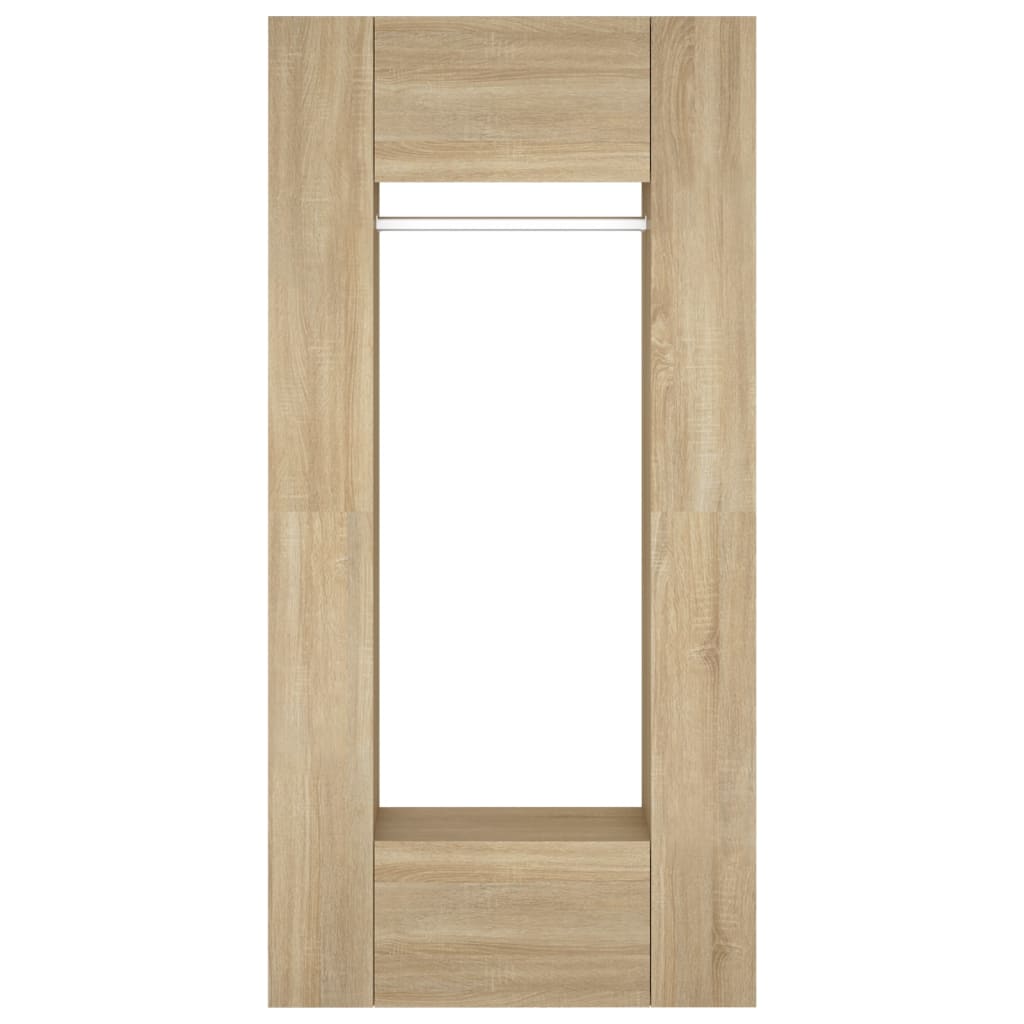 Gangkasten 2 st bewerkt hout sonoma eikenkleurig is nu te koop bij PeponiXL, paradijselijk wonen!