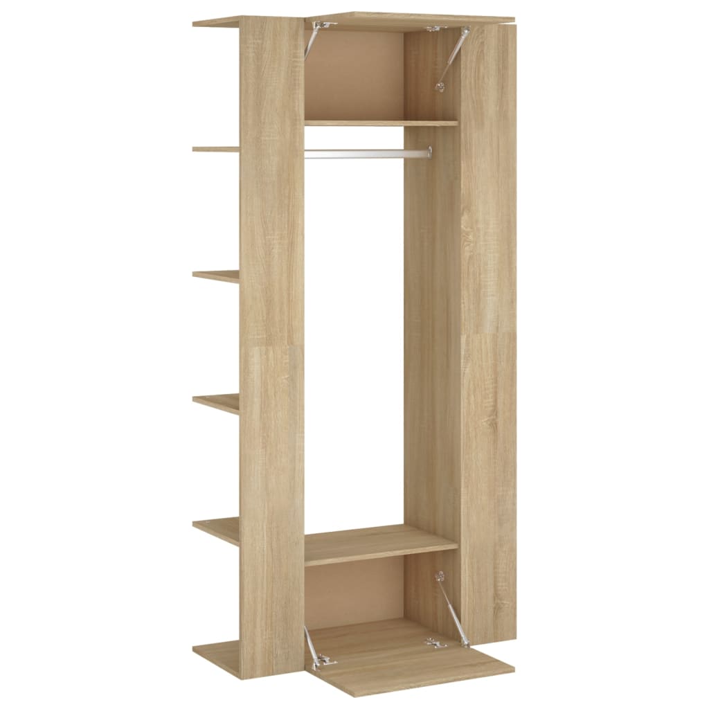 Gangkasten 2 st bewerkt hout sonoma eikenkleurig is nu te koop bij PeponiXL, paradijselijk wonen!