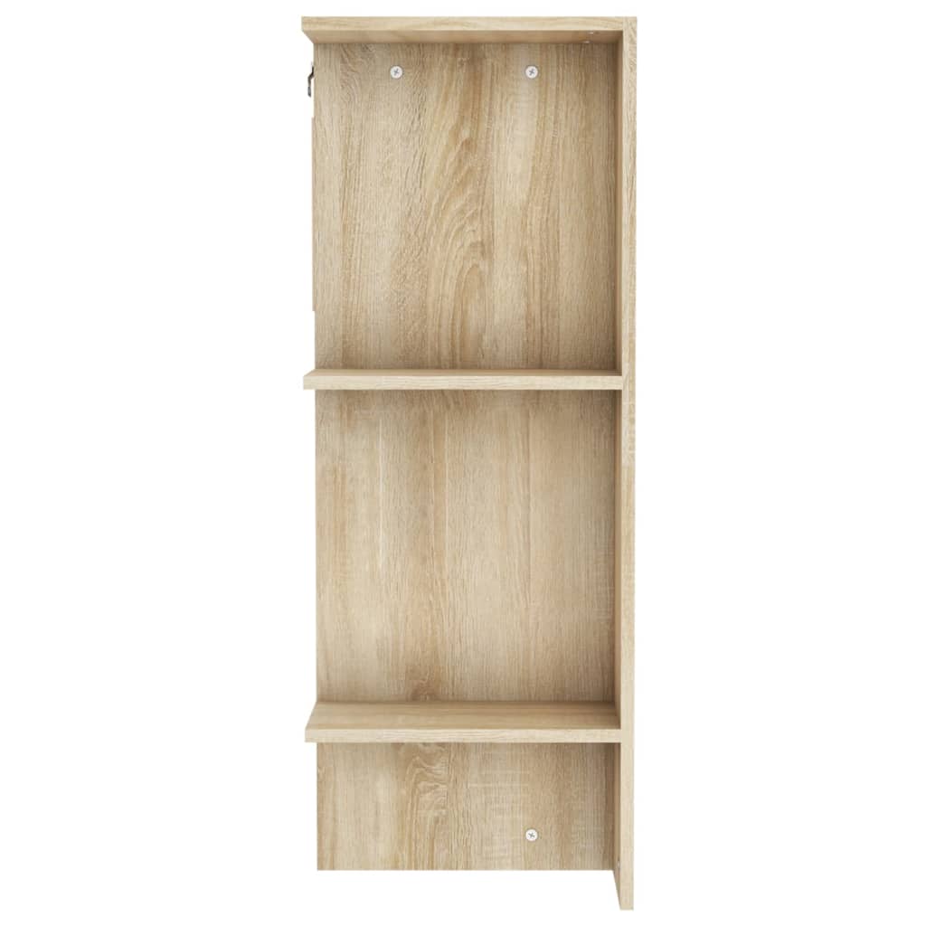 Gangkasten 2 st bewerkt hout sonoma eikenkleurig is nu te koop bij PeponiXL, paradijselijk wonen!