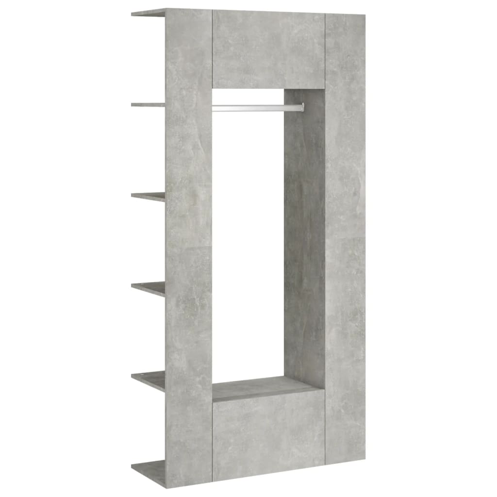 Gangkasten 2 st bewerkt hout betongrijs is nu te koop bij PeponiXL, paradijselijk wonen!