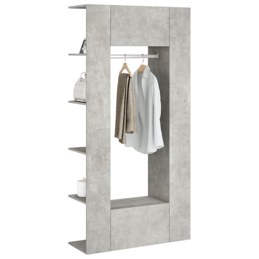 Gangkasten 2 st bewerkt hout betongrijs is nu te koop bij PeponiXL, paradijselijk wonen!