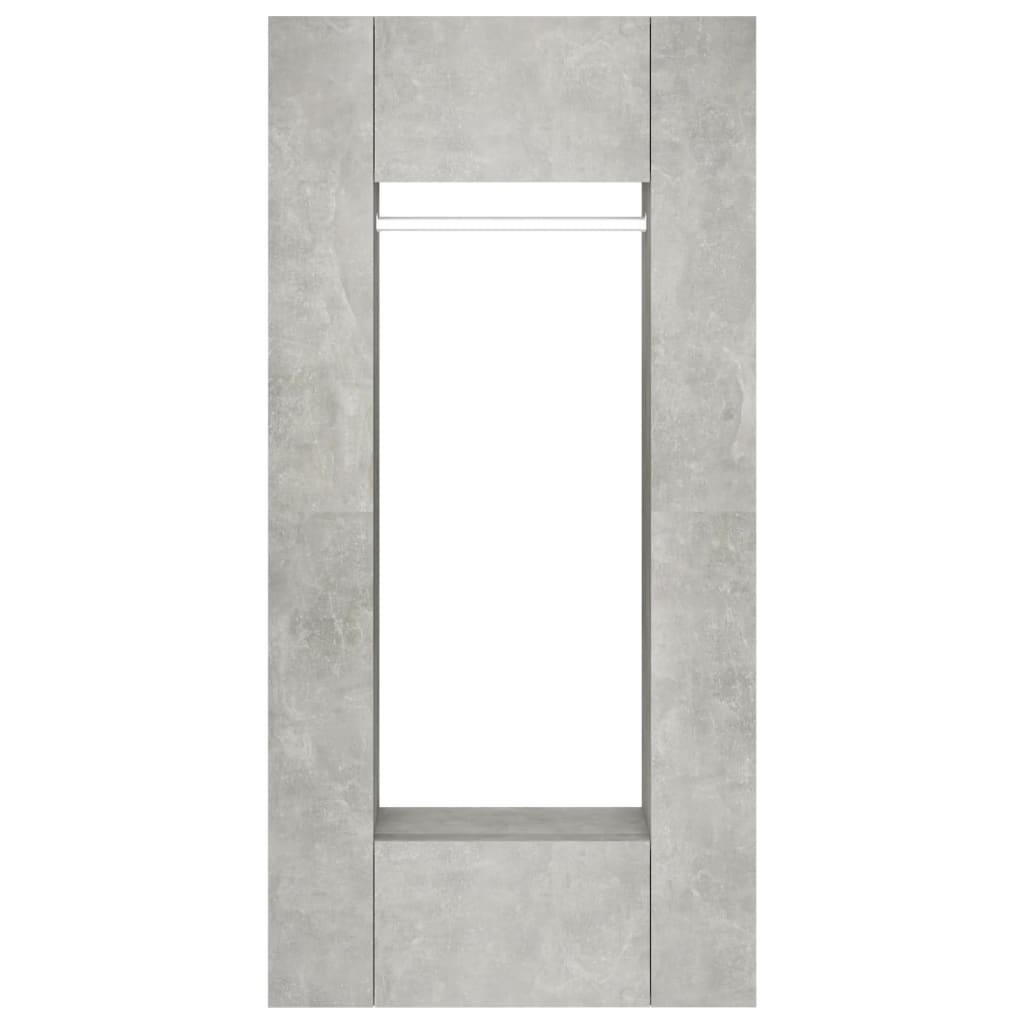 Gangkasten 2 st bewerkt hout betongrijs is nu te koop bij PeponiXL, paradijselijk wonen!