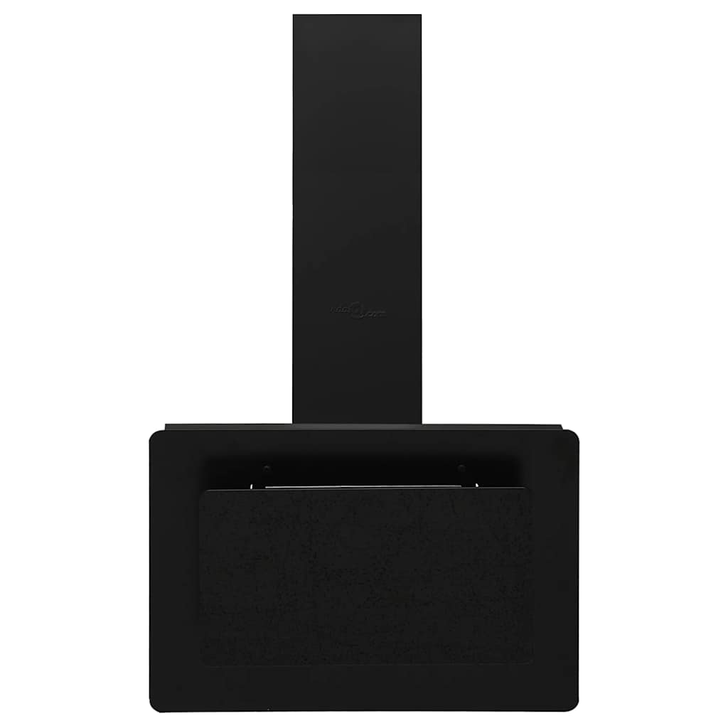 Wandafzuigkap 60 cm roestvrij staal en gehard glas zwart is nu te koop bij PeponiXL, paradijselijk wonen!