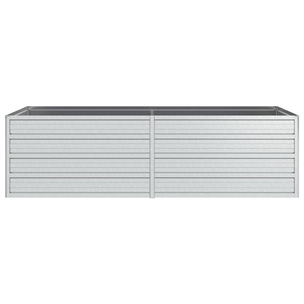 Plantenbak verhoogd 160x80x45 cm gegalvaniseerd staal zilver is nu te koop bij PeponiXL, paradijselijk wonen!