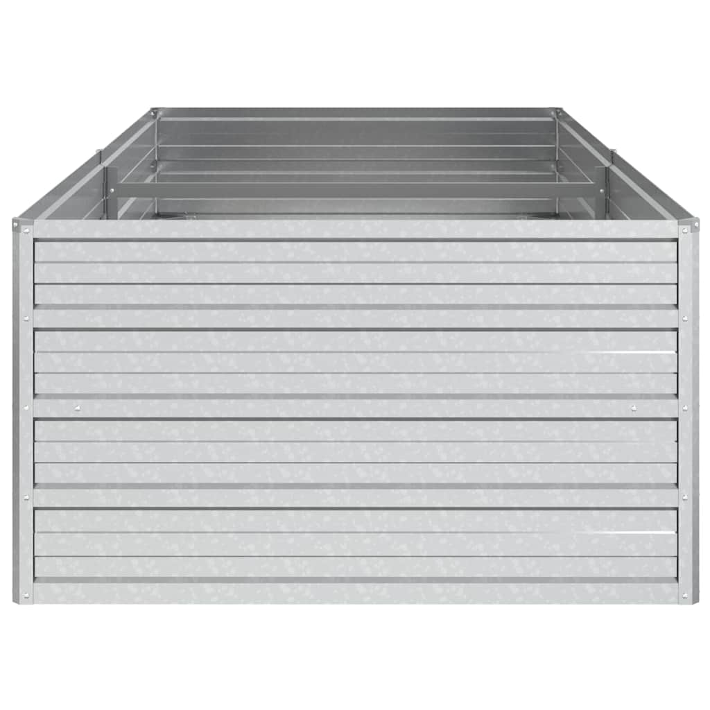 Plantenbak verhoogd 160x80x45 cm gegalvaniseerd staal zilver is nu te koop bij PeponiXL, paradijselijk wonen!