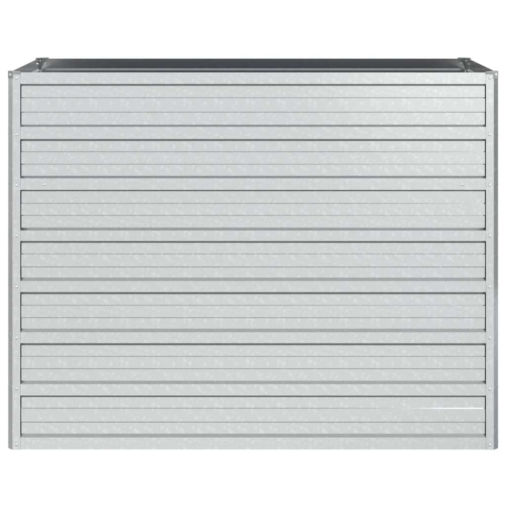 Plantenbak verhoogd 100x40x77 cm gegalvaniseerd staal zilver is nu te koop bij PeponiXL, paradijselijk wonen!