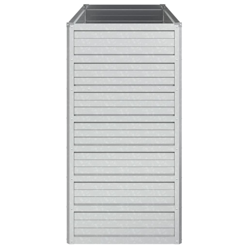 Plantenbak verhoogd 100x40x77 cm gegalvaniseerd staal zilver is nu te koop bij PeponiXL, paradijselijk wonen!