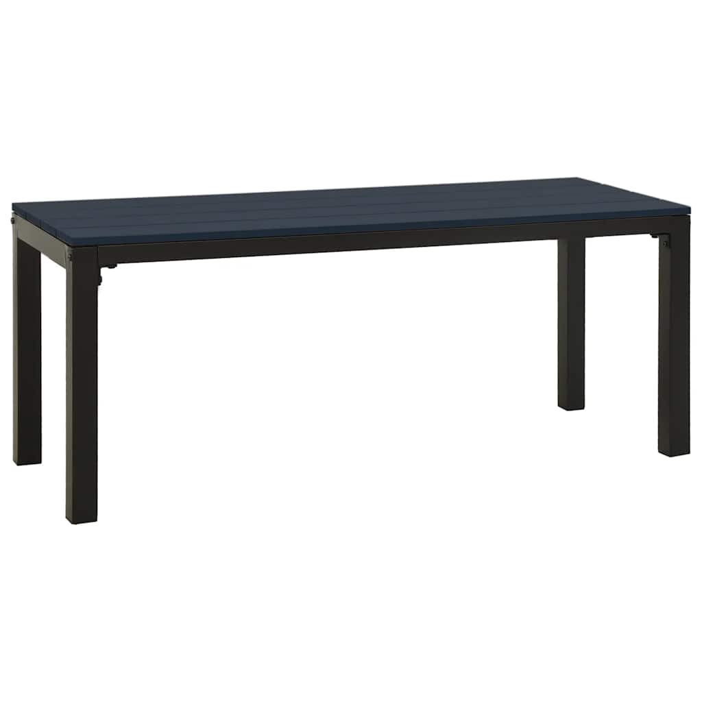 Tuinbank 110 cm staal en HKC zwart is nu te koop bij PeponiXL, paradijselijk wonen!