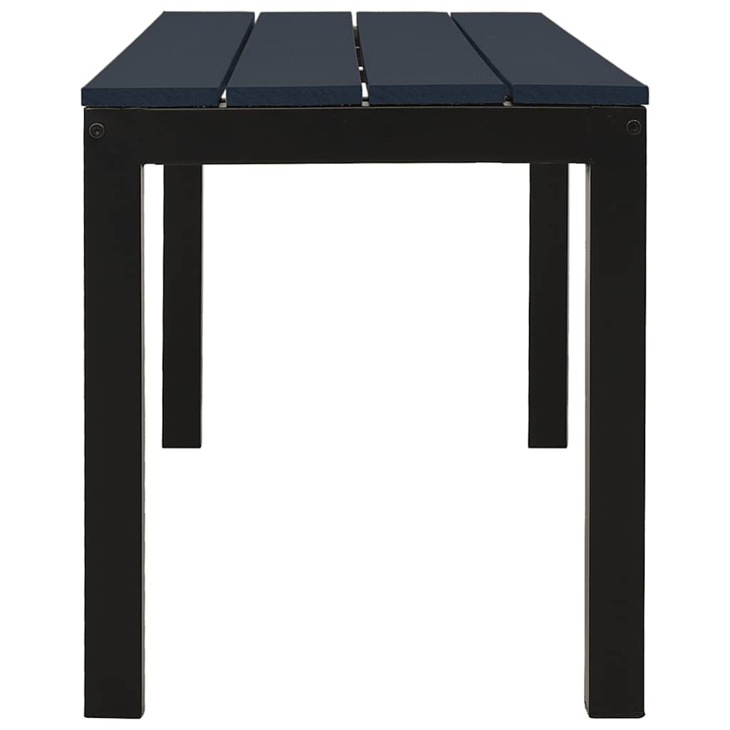 Tuinbank 110 cm staal en HKC zwart is nu te koop bij PeponiXL, paradijselijk wonen!