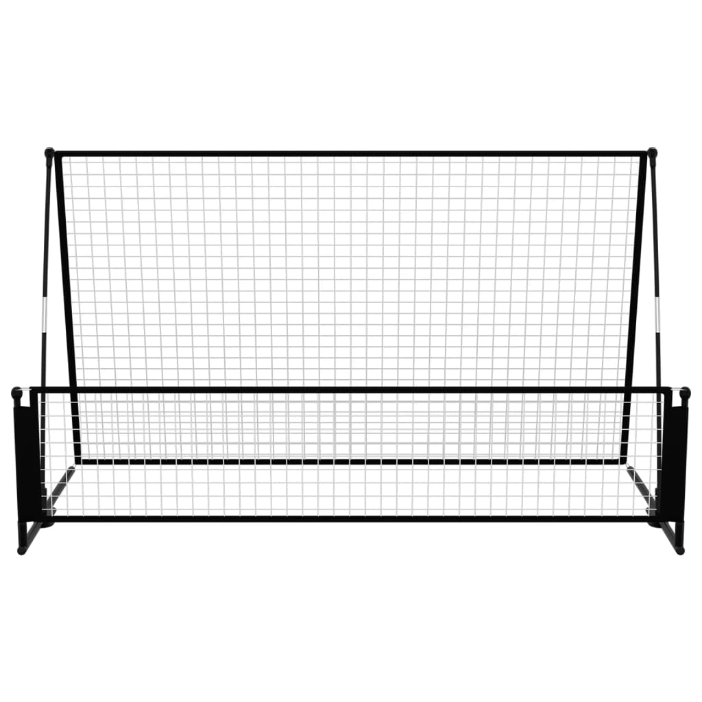 Voetbalrebounder/voetbaldoel 2-in-1 202x104x120 cm staal is nu te koop bij PeponiXL, paradijselijk wonen!