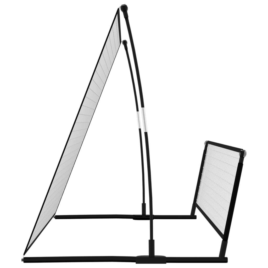 Voetbalrebounder/voetbaldoel 2-in-1 202x104x120 cm staal is nu te koop bij PeponiXL, paradijselijk wonen!