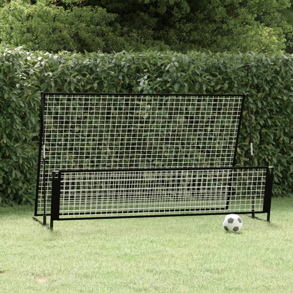 Voetbalrebounder/voetbaldoel 2-in-1 202x104x120 cm staal is nu te koop bij PeponiXL, paradijselijk wonen!