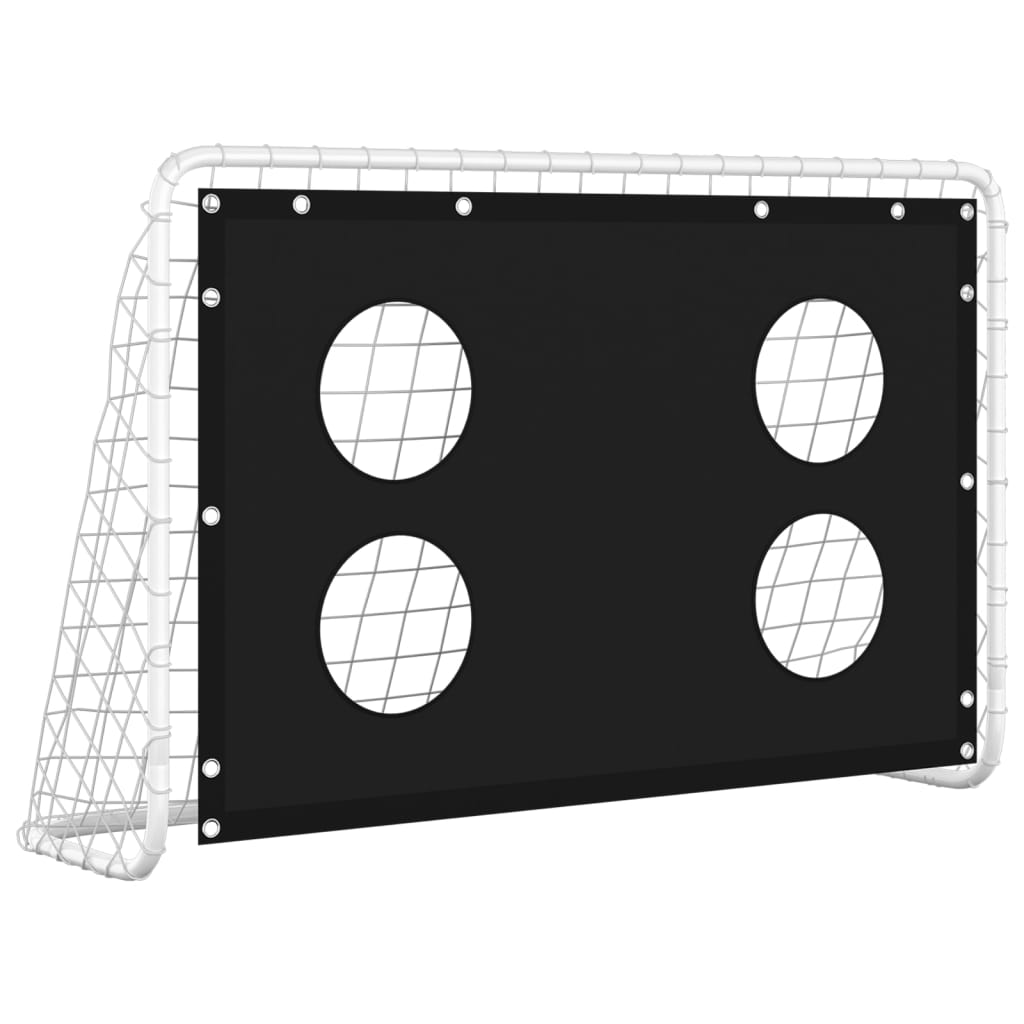 Voetbaldoeltrainingsdoel 184x61x122 cm staal is nu te koop bij PeponiXL, paradijselijk wonen!