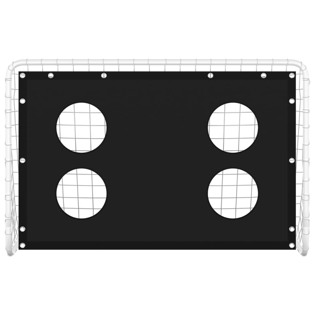 Voetbaldoeltrainingsdoel 184x61x122 cm staal is nu te koop bij PeponiXL, paradijselijk wonen!