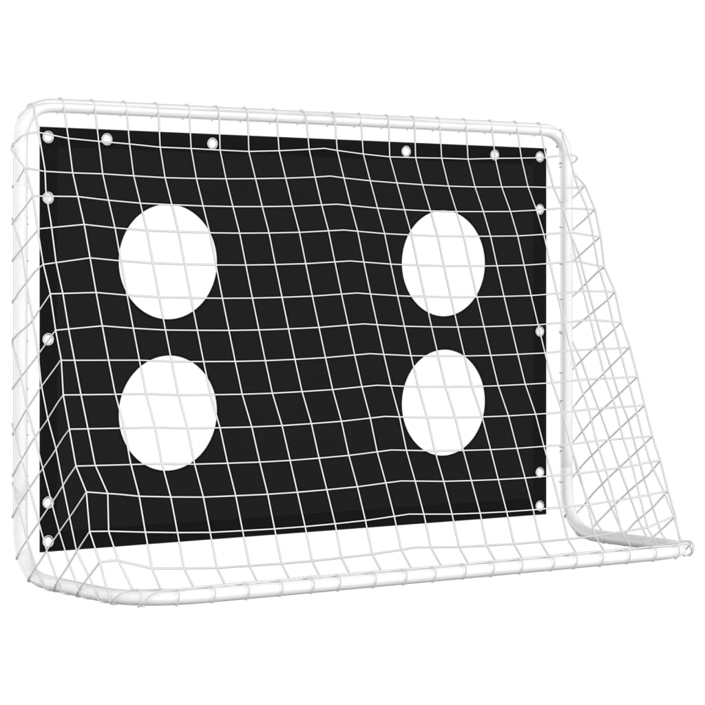 Voetbaldoeltrainingsdoel 184x61x122 cm staal is nu te koop bij PeponiXL, paradijselijk wonen!