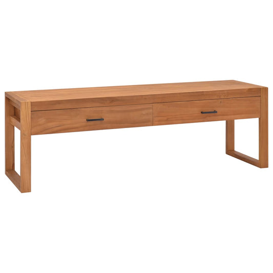 Tv-meubel 120x40x45 cm massief teakhout is nu te koop bij PeponiXL, paradijselijk wonen!