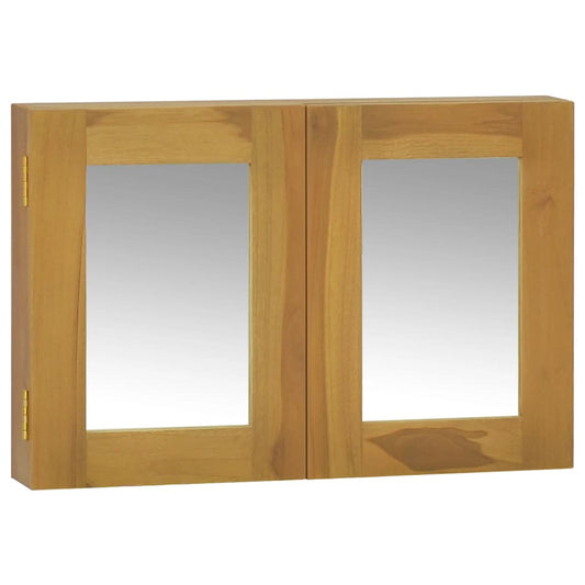 Spiegelkast 60x10x40 cm massief teakhout is nu te koop bij PeponiXL, paradijselijk wonen!