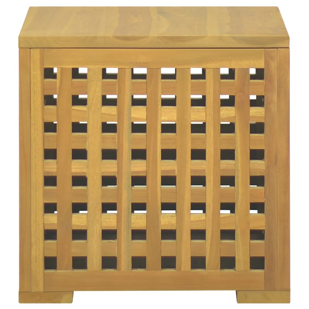Touwkist 40x40x40 cm massief teakhout is nu te koop bij PeponiXL, paradijselijk wonen!