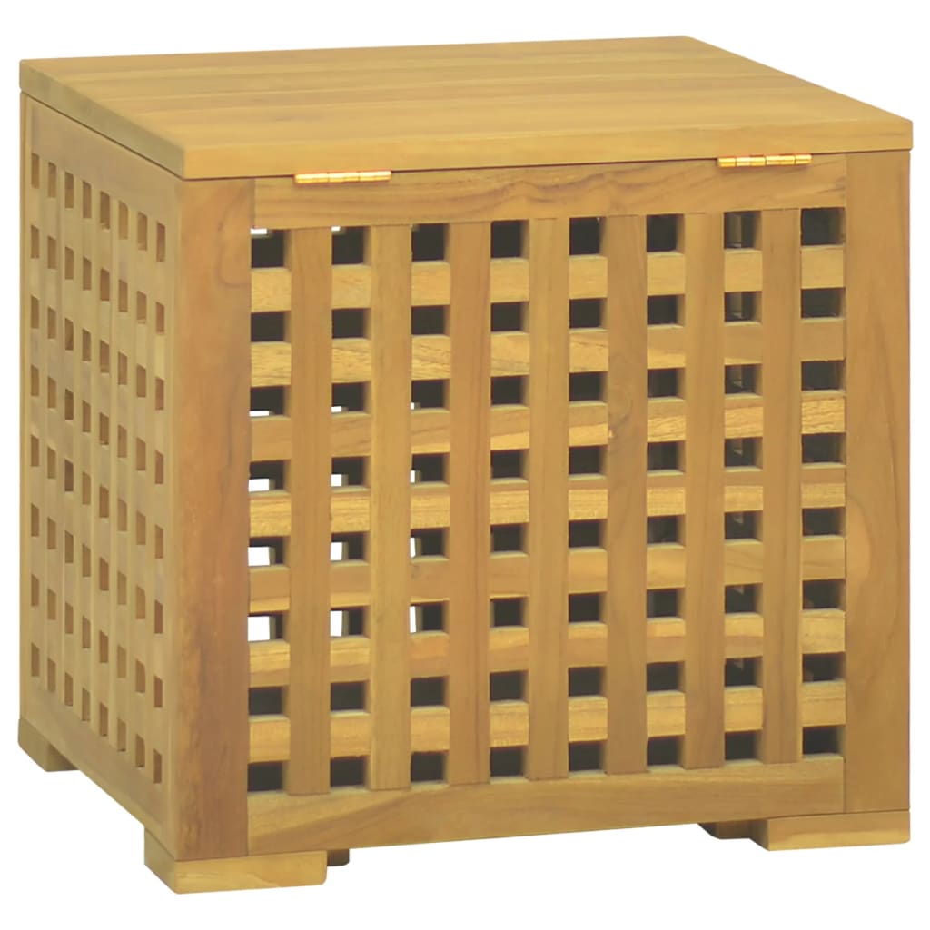 Touwkist 40x40x40 cm massief teakhout is nu te koop bij PeponiXL, paradijselijk wonen!