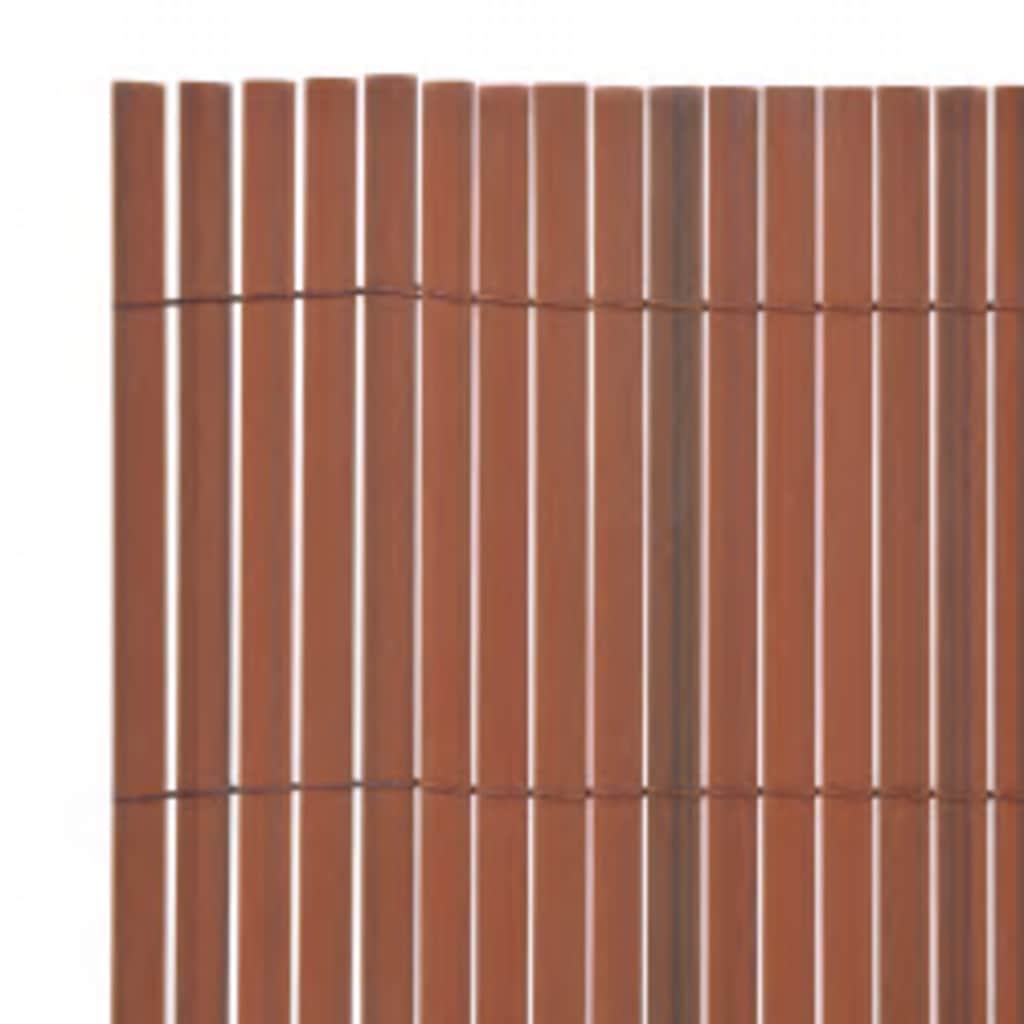 Tuinafscheiding dubbelzijdig 90x400 cm bruin is nu te koop bij PeponiXL, paradijselijk wonen!