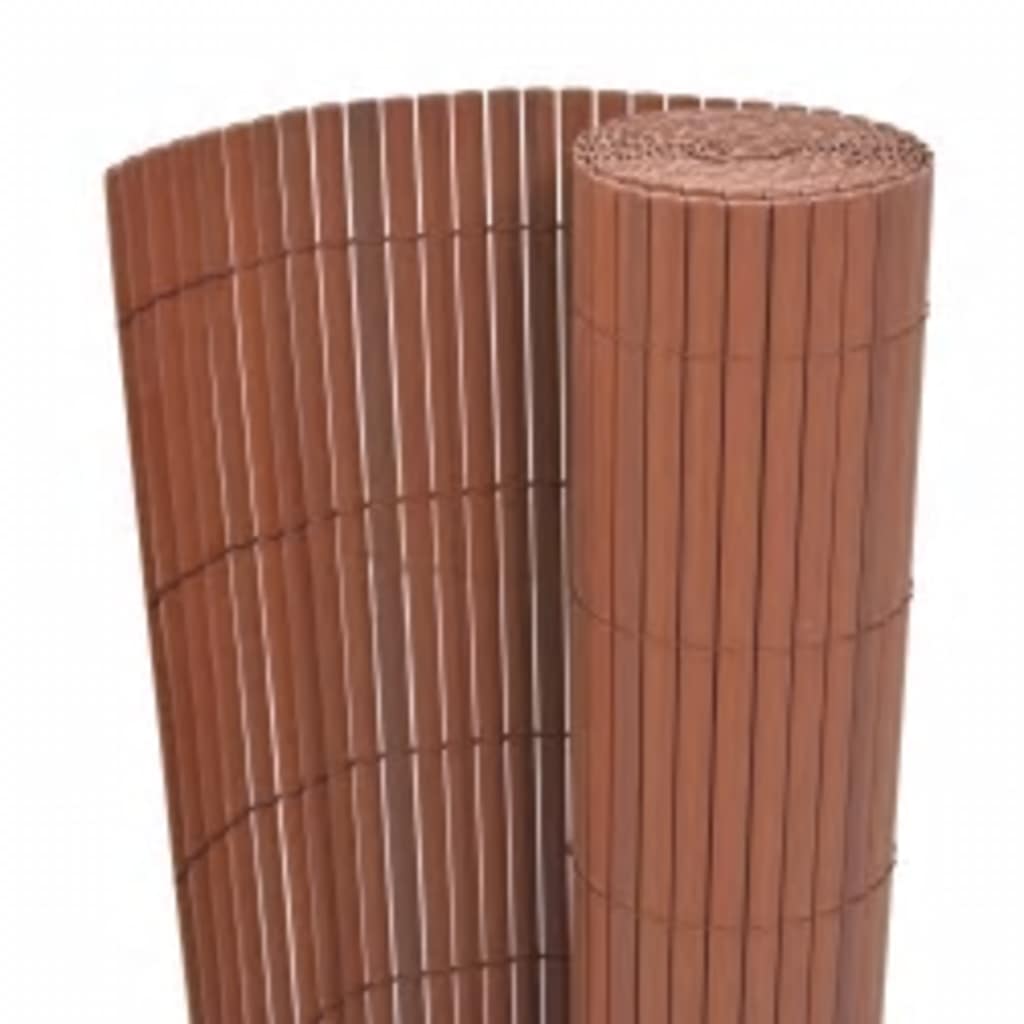 Tuinafscheiding dubbelzijdig 110x300 cm bruin is nu te koop bij PeponiXL, paradijselijk wonen!