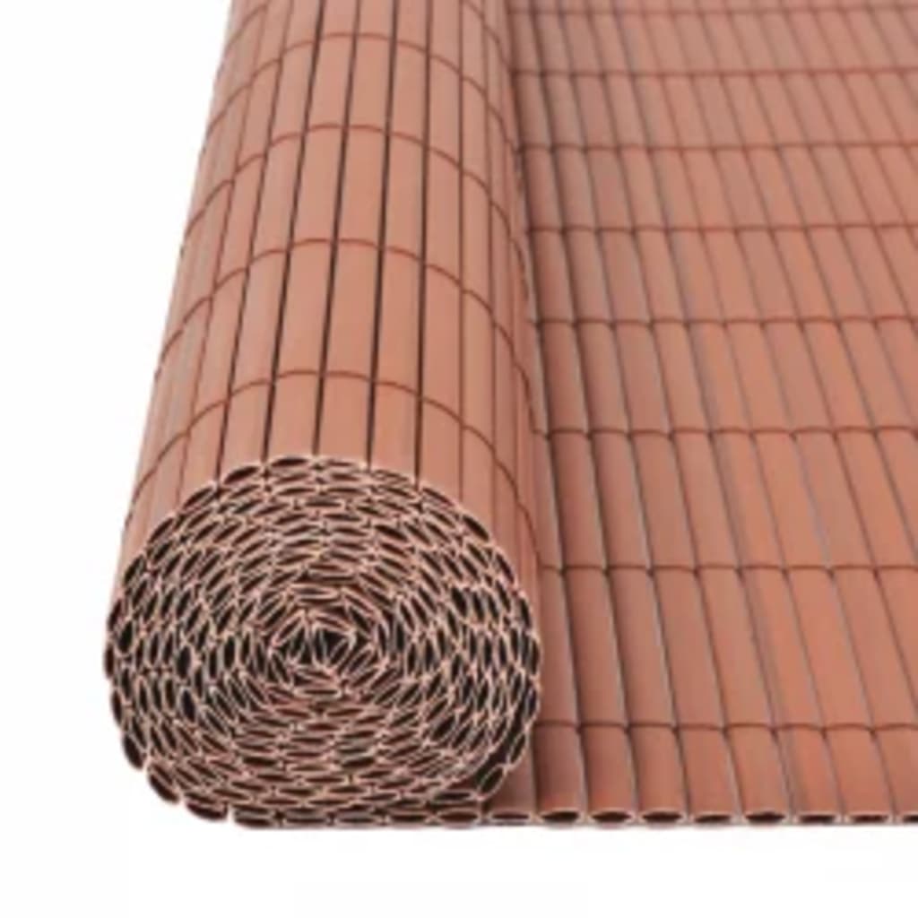Tuinafscheiding dubbelzijdig 110x300 cm bruin is nu te koop bij PeponiXL, paradijselijk wonen!