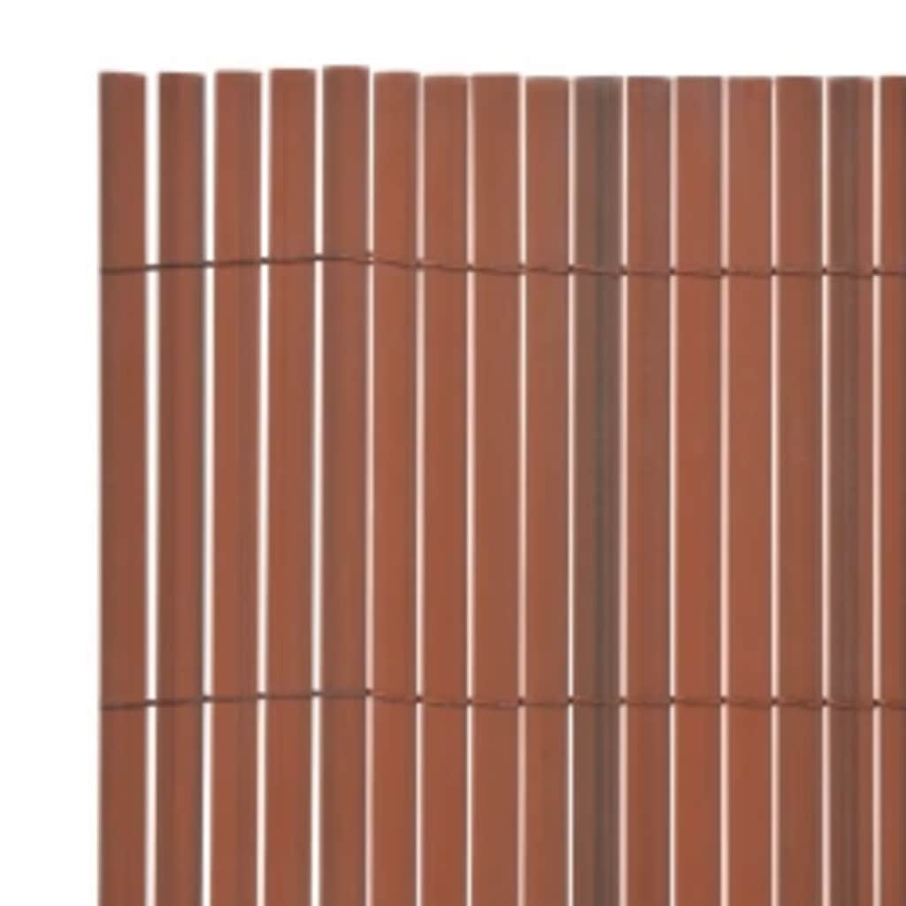 Tuinafscheiding dubbelzijdig 110x300 cm bruin is nu te koop bij PeponiXL, paradijselijk wonen!