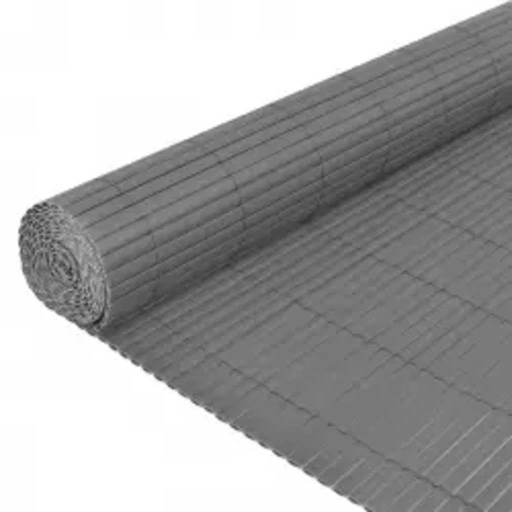 Tuinafscheiding dubbelzijdig 110x300 cm grijs is nu te koop bij PeponiXL, paradijselijk wonen!
