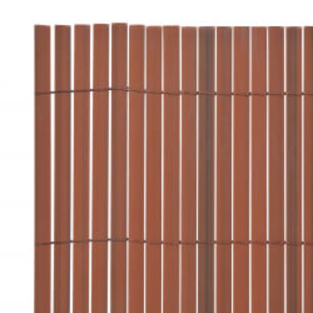 Tuinafscheiding dubbelzijdig 110x500 cm bruin is nu te koop bij PeponiXL, paradijselijk wonen!