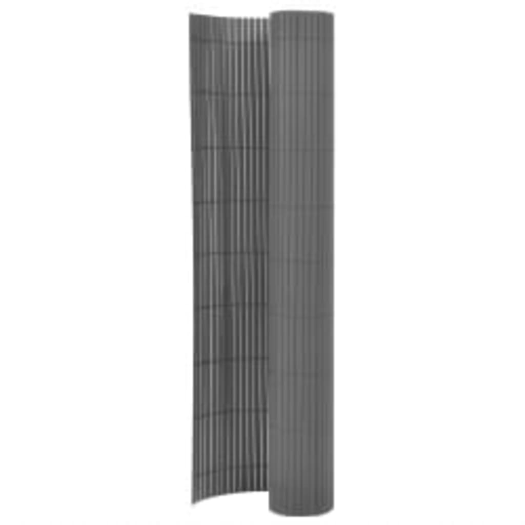 Tuinafscheiding dubbelzijdig 110x500 cm grijs is nu te koop bij PeponiXL, paradijselijk wonen!