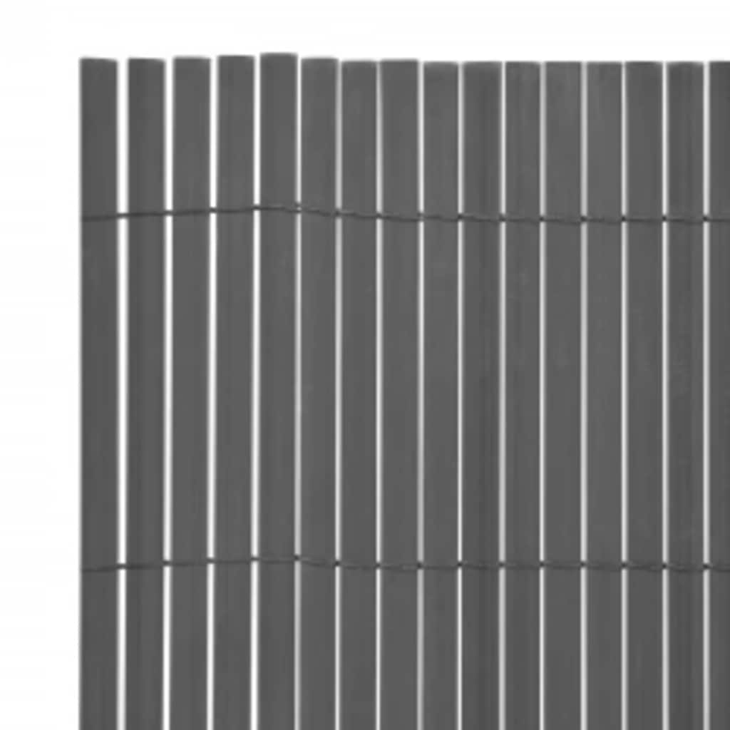 Tuinafscheiding dubbelzijdig 110x500 cm grijs is nu te koop bij PeponiXL, paradijselijk wonen!