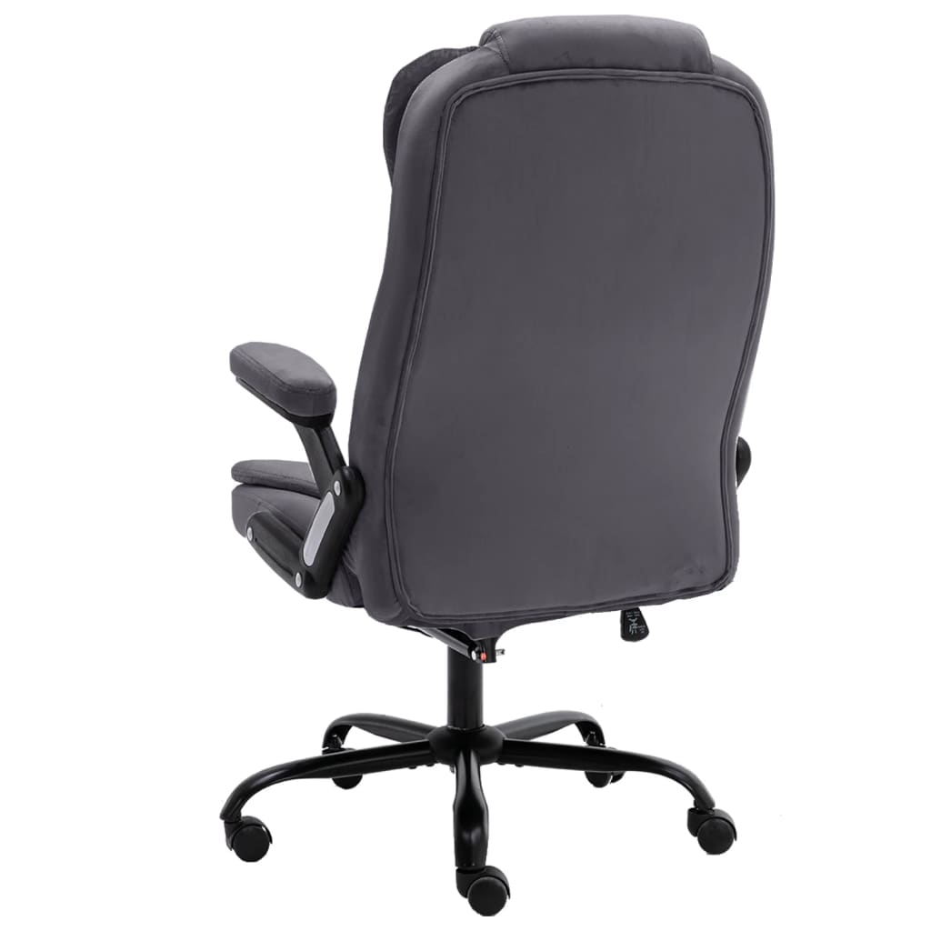 Kantoorstoel fluweel donkergrijs is nu te koop bij PeponiXL, paradijselijk wonen!