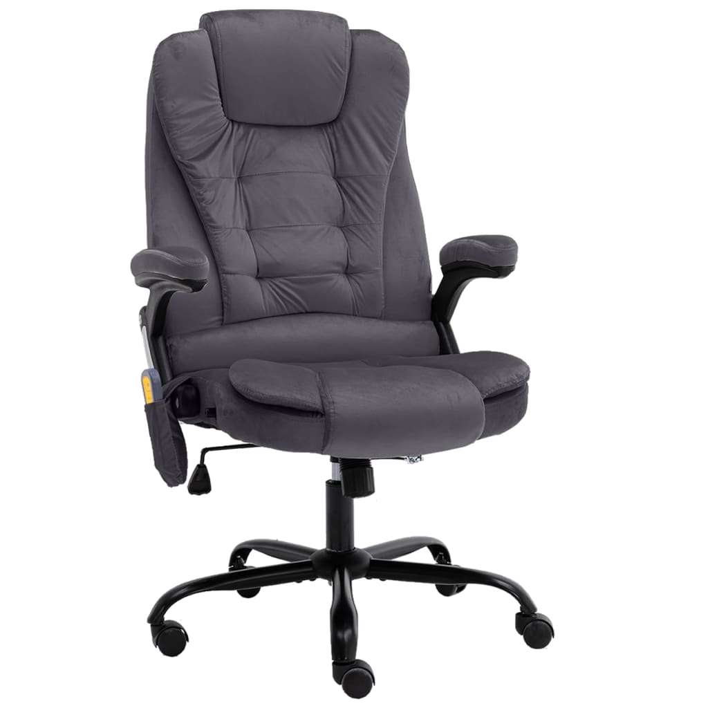 Massagekantoorstoel fluweel donkergrijs is nu te koop bij PeponiXL, paradijselijk wonen!