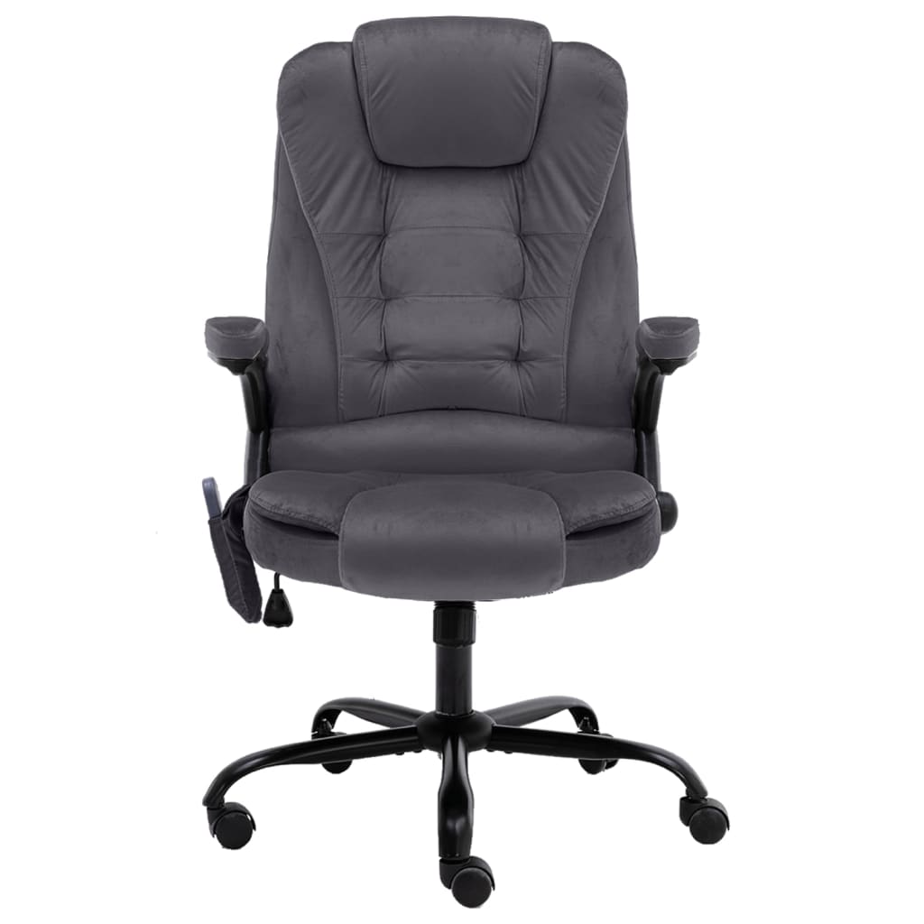 Massagekantoorstoel fluweel donkergrijs is nu te koop bij PeponiXL, paradijselijk wonen!