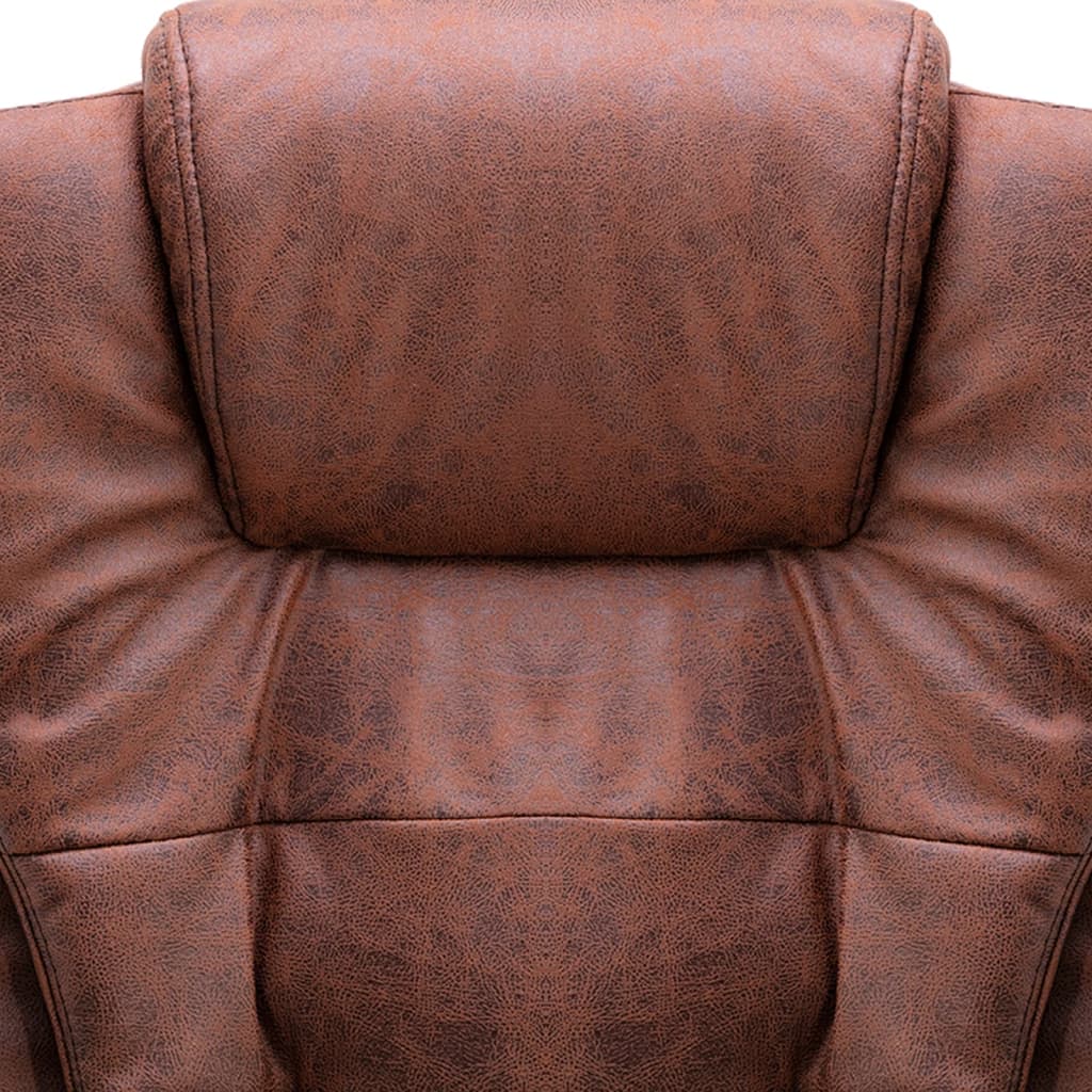 Kantoorstoel kunstsuède lichtbruin is nu te koop bij PeponiXL, paradijselijk wonen!