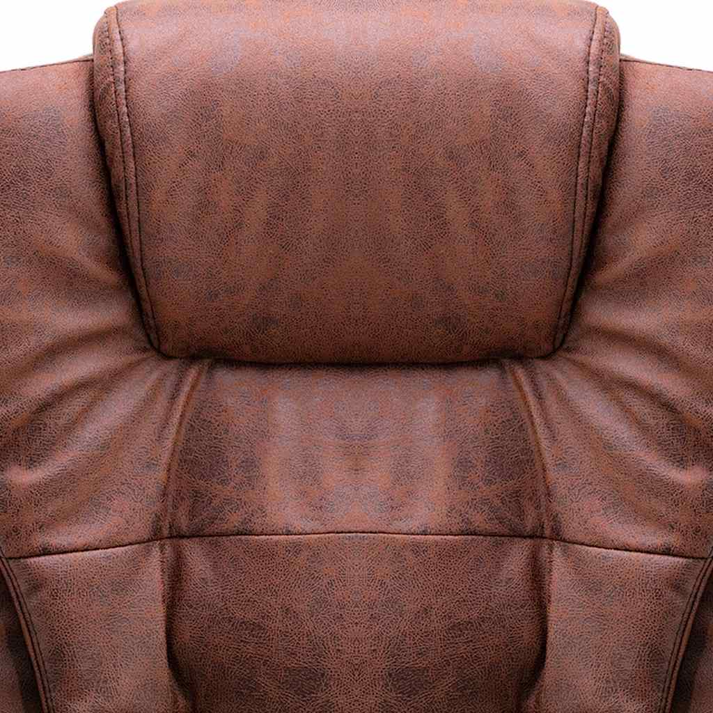 Massagekantoorstoel kunstsuède lichtbruin is nu te koop bij PeponiXL, paradijselijk wonen!